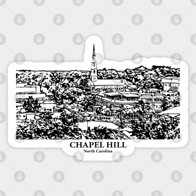 Chapel Hill - North Carolina Sticker by Lakeric